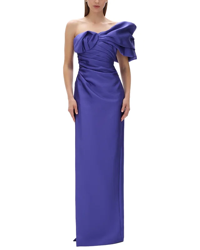 Rachel Gilbert Marlo Fitted Wool & Silk-Blend Gown, image 1 of 1 from Rue La La