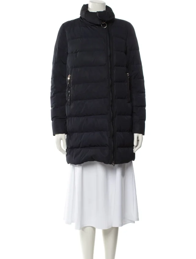 Moncler Down Coat in blue from The RealReal