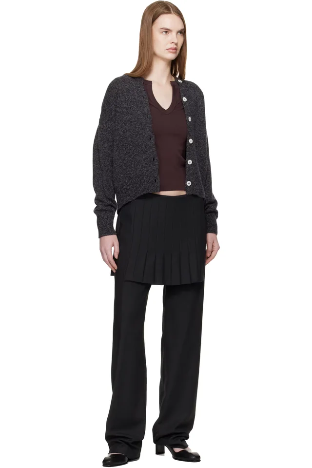 &Daughter Gray Ada Crewneck Cardigan, photo 4 of 4 from SSENSE