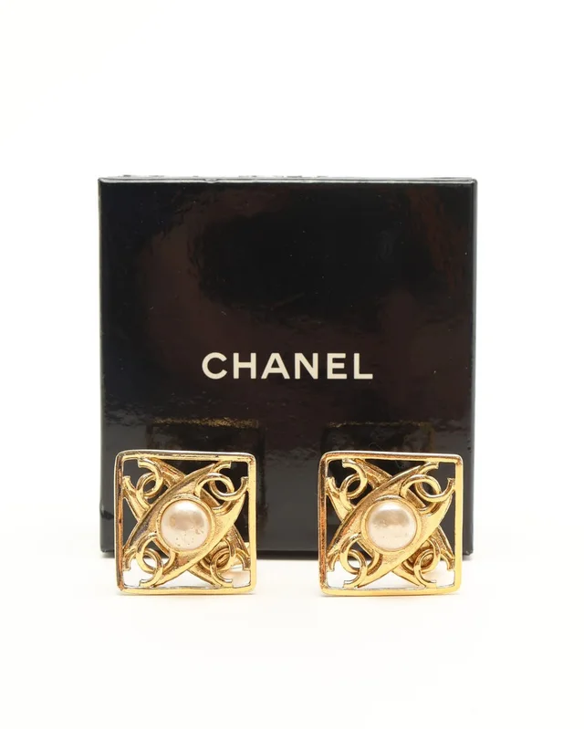 Chanel Coco Mark Clip-on Earrings from A Retro Tale, photo 2 of 4