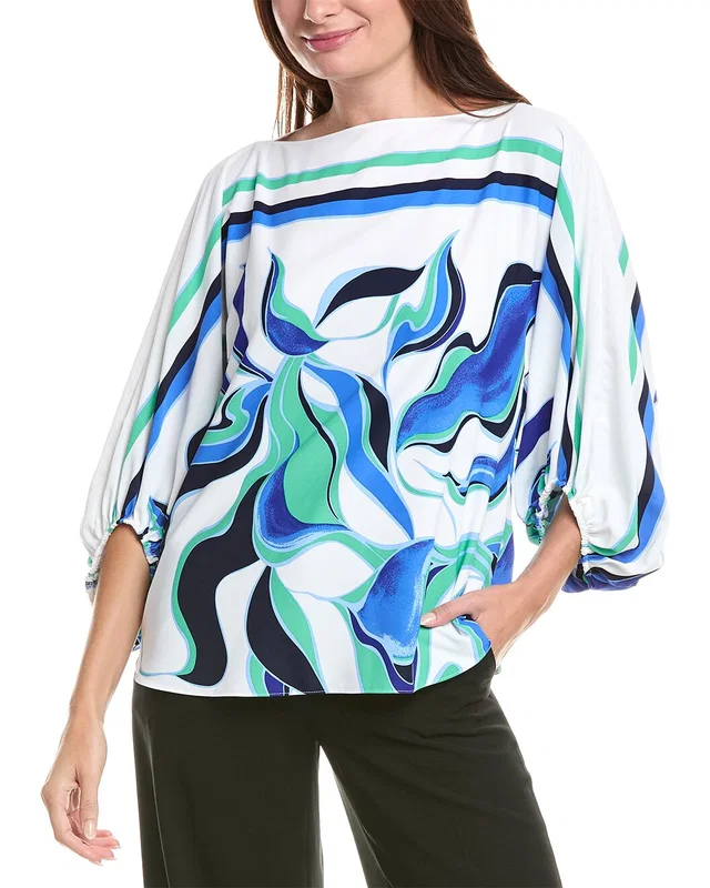 Joseph Ribkoff Balloon Sleeve Blouse, image 1 of 1 from Gilt