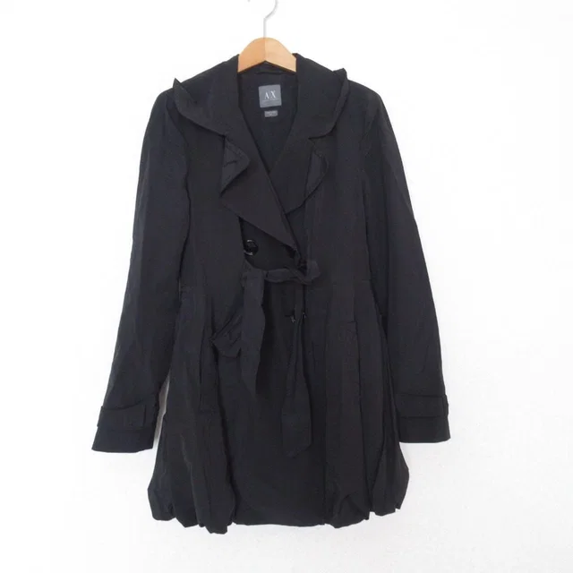 Giorgio Armani Exchange Double-Breasted Balloon Coat from LuxUness