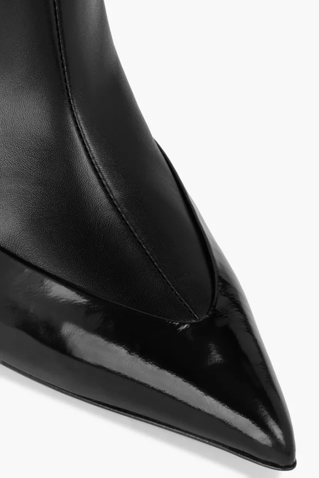 Givenchy Raven 80 Leather Knee-High Wedge Boots in Black, photo 4 of 4 from THE OUTNET