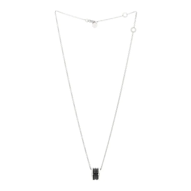 Bvlgari Sterling Silver Ceramic Save The Children Pendant Necklace in Silver Ceramic from FASHIONPHILE, photo 2 of 5