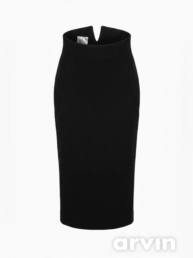 Vivienne Westwood Midi Pencil Skirtmodern Us 4 (Tag Vintage Uk 12) in black Wool from Poshmark