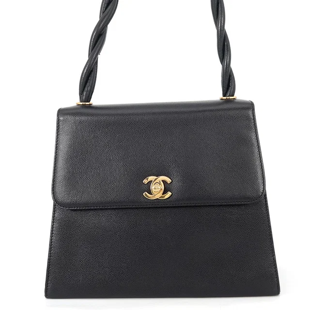Chanel Shoulder Bag Black Caviar Leather in Black Caviar leather from GALLERY RARE