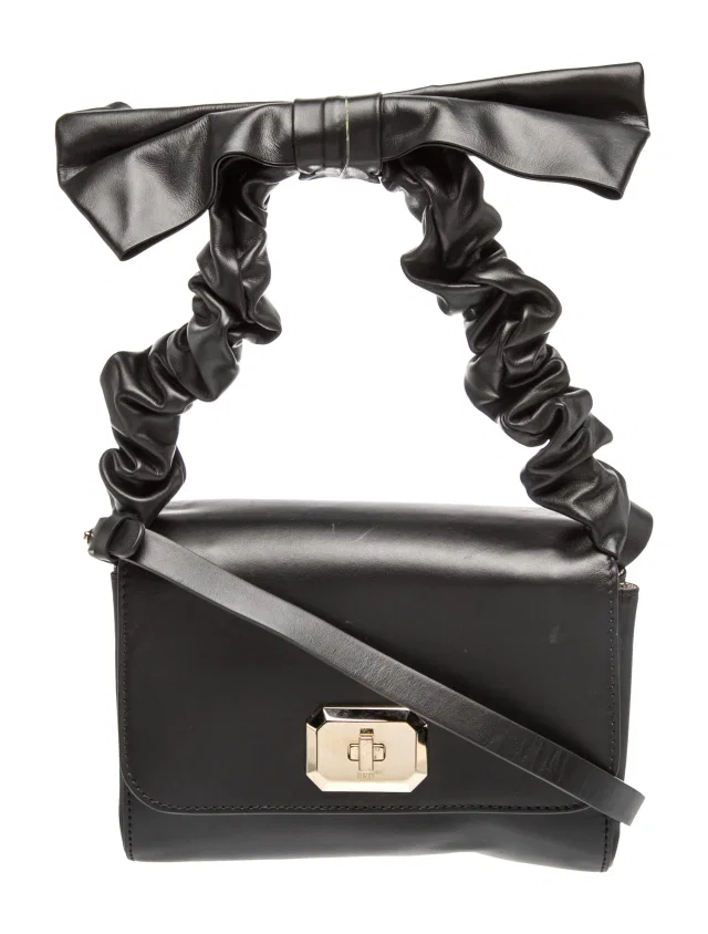 REDValentino Leather Shoulder Bag in gray Leather from The RealReal