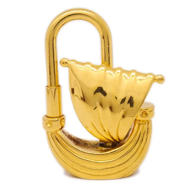 Hermès 2006 Edition L’ Air de Paris Yacht Cadena Gold Small Good in Gold from AMORE Vintage Tokyo
