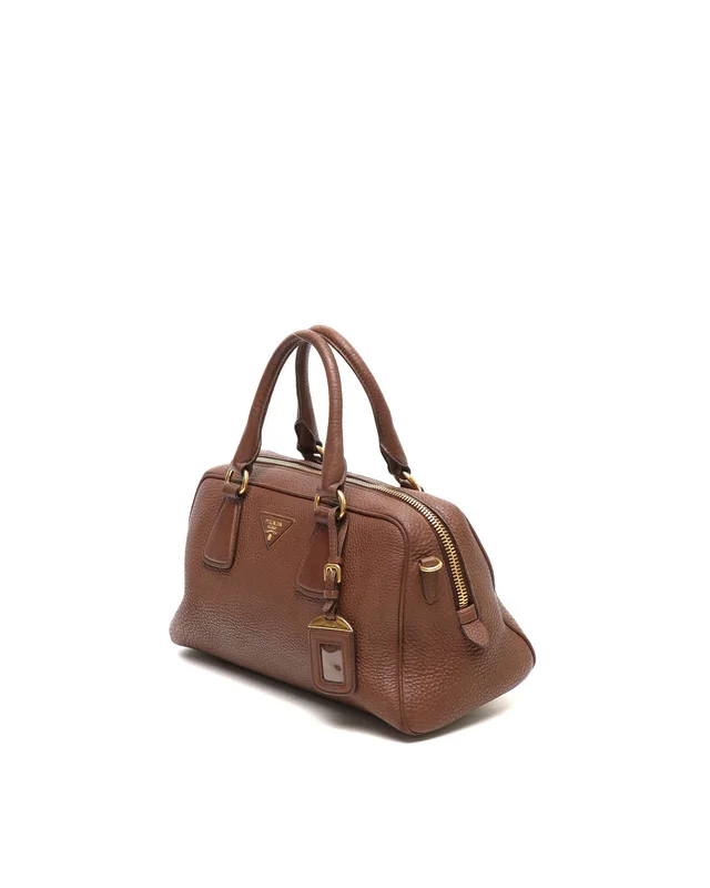 Prada Vitello Daino Bauletto Bag in Leather from A Retro Tale, photo 2 of 10