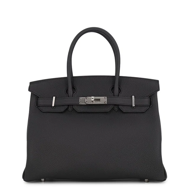 Hermès Birkin Black Togo Leather Size 30 in Black Togo leather from GALLERY RARE