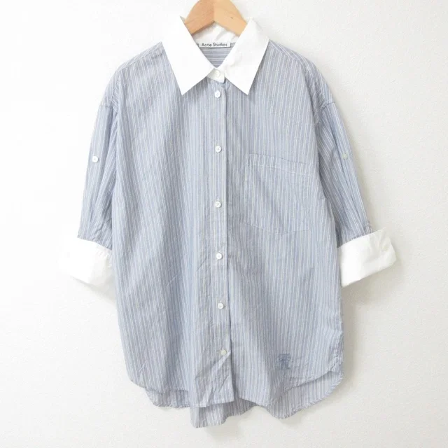 Acne Studios Stripe Oversize Shirt from LuxUness