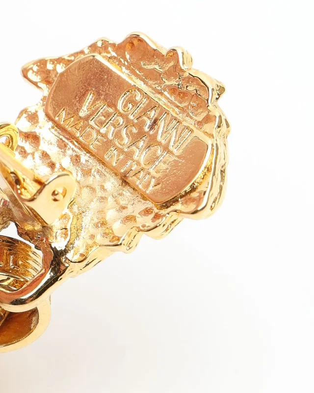 Versace Medusa Clip-on Earrings from A Retro Tale, photo 4 of 4