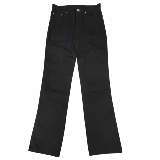 Chrome Hearts Cotton 100% Flairnie Horseshoe Button Denim Pants Black 29 in Black Denim from The Reluxe