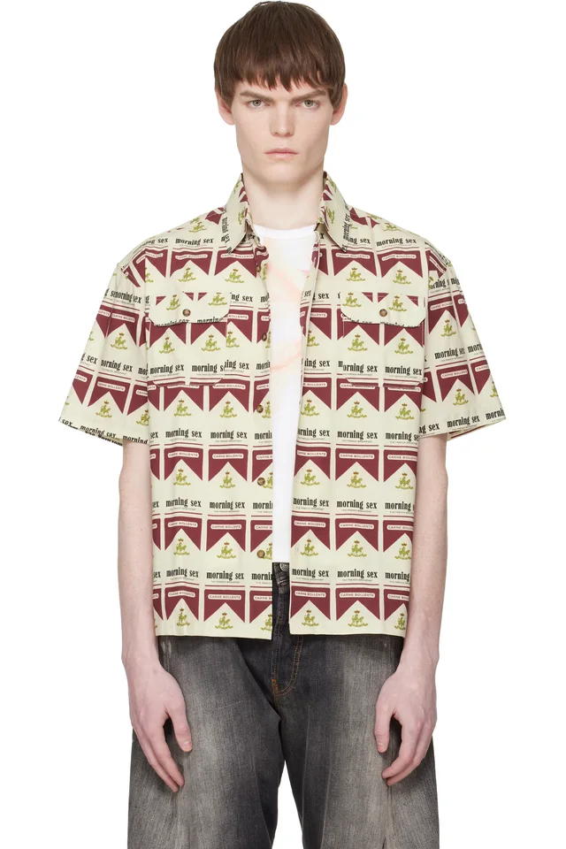 Carne Bollente Off-White 'Smoking Hot' Shirt, image 1 of 1 from SSENSE