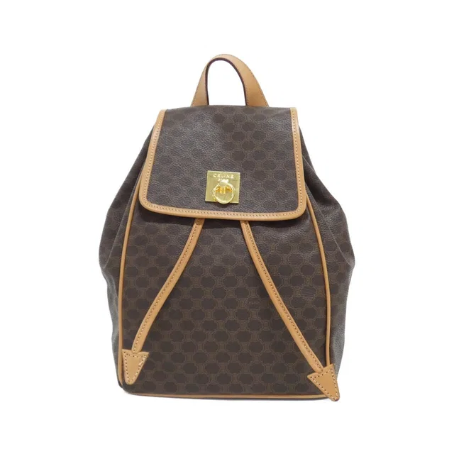 Celine Vintage Backpack Brown in Brown Coated canvas from The Reluxe
