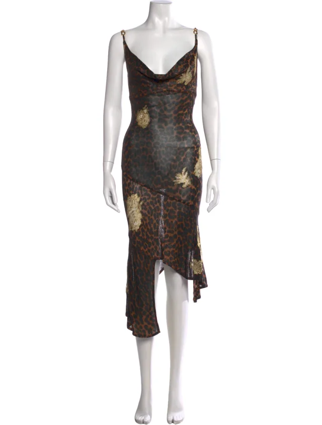 Dior dresses in brown|red from The RealReal