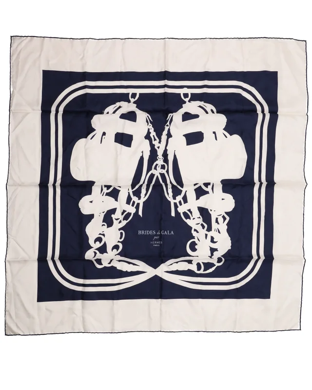 Hermès Carré 90 Brides de Gala Silk Scarf in Silk from A Retro Tale, photo 2 of 3