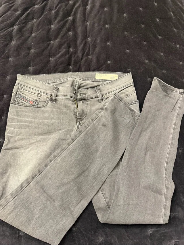 Diesel Women's Gray Skinny Jeans in gray Denim from Poshmark