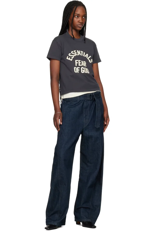 Fear of God ESSENTIALS Black Campus Classic Short Sleeve T-shirt, photo 4 of 4 from SSENSE