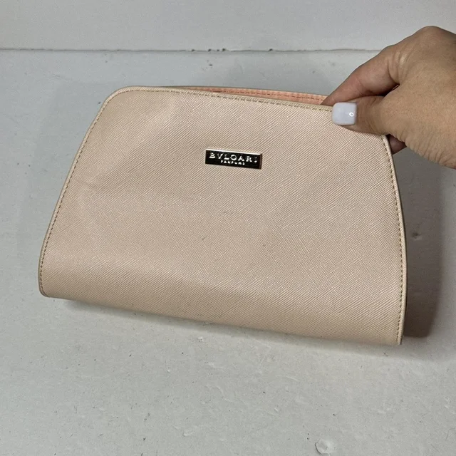 Bvlgari Women's Makeup and toiletry bags - Pink in pink from Depop, photo 1 of 1