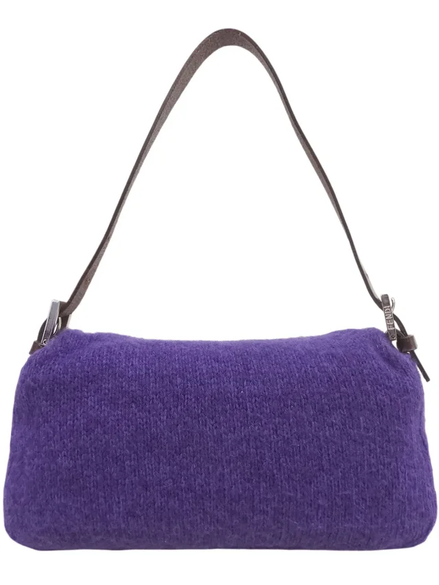 Fendi Knit Mama Bucket Purple from VINTAGE QOO TOKYO, photo 3 of 11