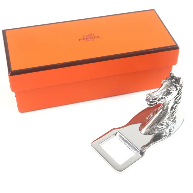 Hermès Shuval Horse Metal Bottle Opener in Silver from LuxUness, photo 2 of 11