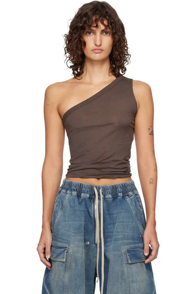 Rick Owens DRKSHDW Gray Temple SL Ziggy Top, image 1 of 1 from SSENSE