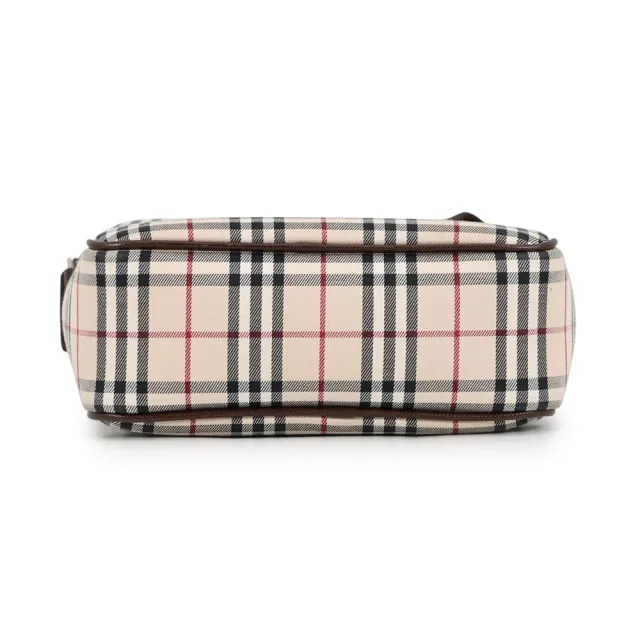 Burberry Nova Check Shoulder Bag Beige/Black/Red Canvas Leather in Black Canvas from GALLERY RARE, photo 5 of 16