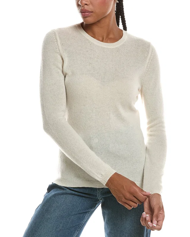 Forte Cashmere Basic Crewneck 100% Cashmere Sweater, image 1 of 1 from Gilt