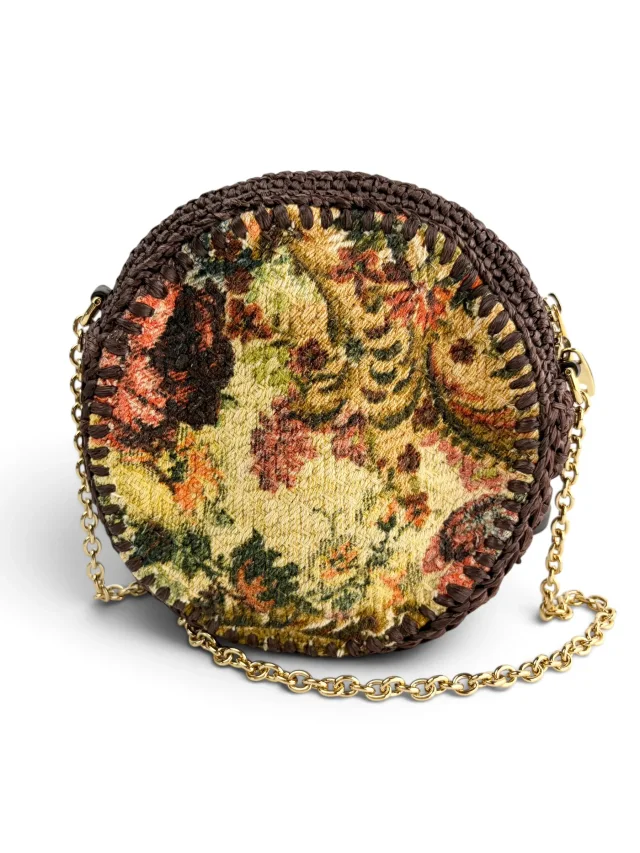 Dolce & Gabbana Miss Glam Round Shoulder Bag in Woven leather from Season 2 Consign, photo 3 of 8