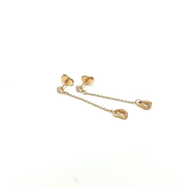 Tiffany & Co. Earrings 18k Pink Gold by the Yard Open Heart 18k in Pink from The Reluxe