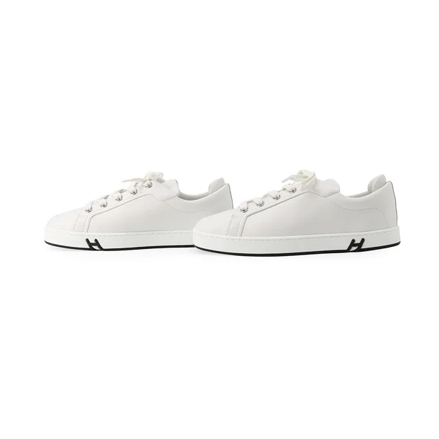 Hermès Sneakers Kid White/Black Leather Size 37 in Black Leather from GALLERY RARE, photo 2 of 2