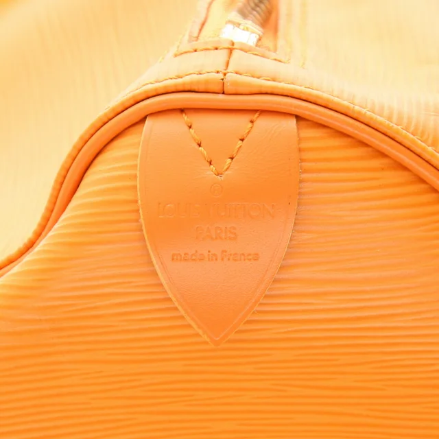 Louis Vuitton Keepall 45 travel bag in Orange Leather from Collector Square, photo 3 of 4