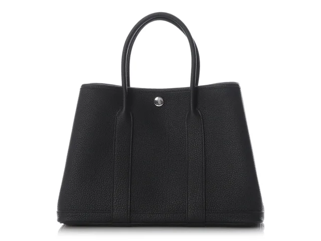 Hermès Garden Party 30 in Black Leather from Ann's Fabulous Finds, photo 4 of 10