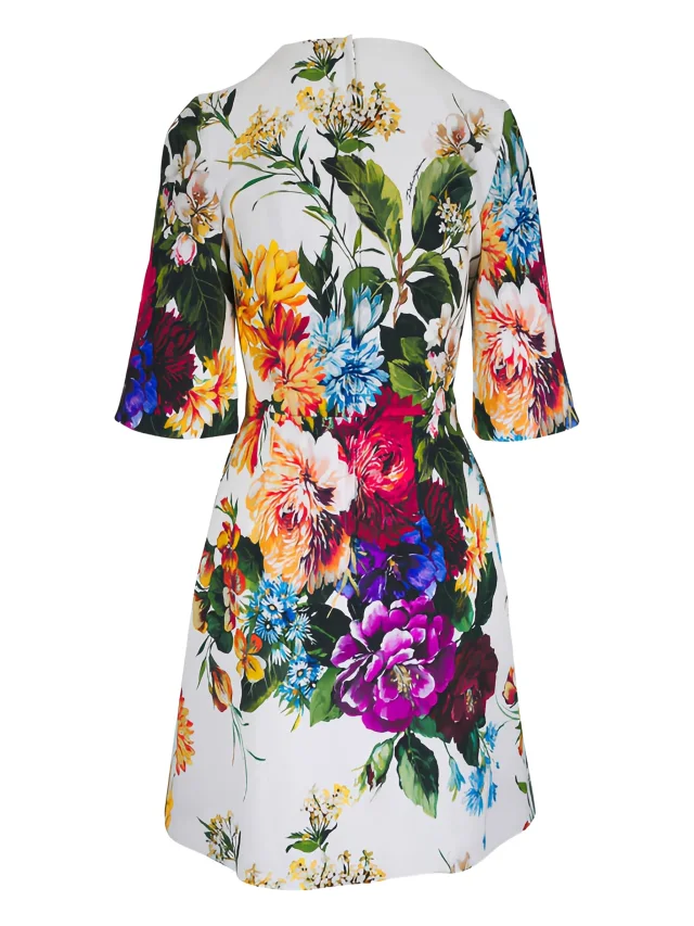 Dolce & Gabbana floral-print mini dress, photo 2 of 2 from FARFETCH