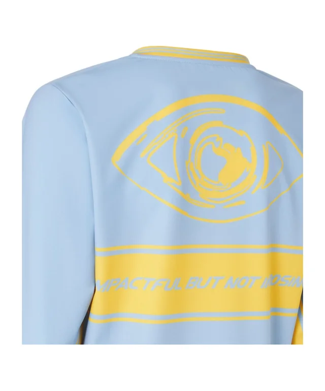 Yellow and indigo SAGG Napoli T-shirt, image 1 of 1 from SENSER