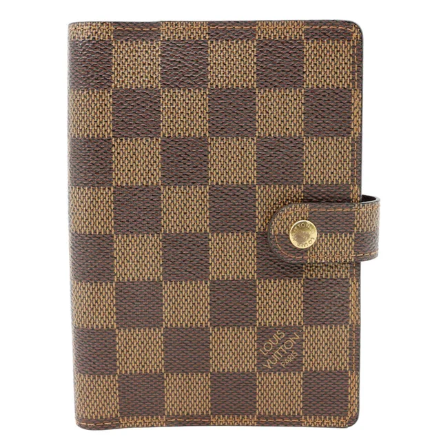 Louis Vuitton Agenda Damier Ebene Planner Cover Brown in Brown Canvas from Dallas Designer Handbags