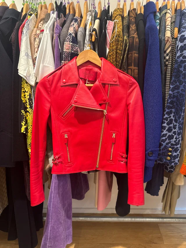 Valentino Garavani Red leather perfecto in Red Leather from Luxury Promise