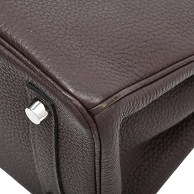 Hermès 2019年製 バーキン25 ショコラ from VINTAGE QOO TOKYO, photo 7 of 8