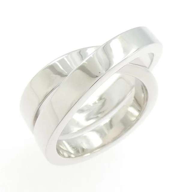 Cartier Paris Au750 White Gold Ring Size 10 in White from LuxUness