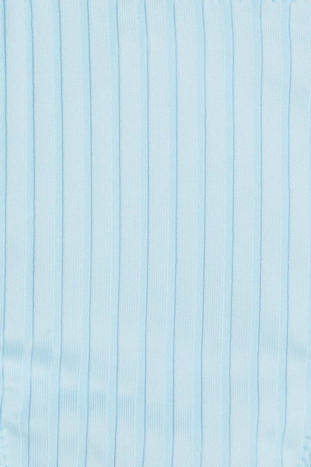 Melissa Odabash Miami Ribbed Low-Rise Bikini Briefs in Sky blue, photo 4 of 4 from THE OUTNET