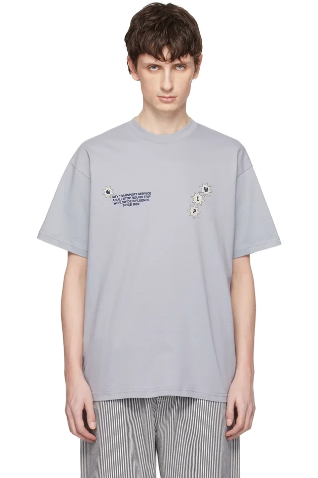 Carhartt Work In Progress Gray C Trip T-shirt, image 1 of 1 from SSENSE