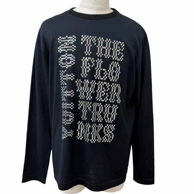 Louis Vuitton 100% Embellished Crew Neck Sweater Black in Black Wool from The Reluxe