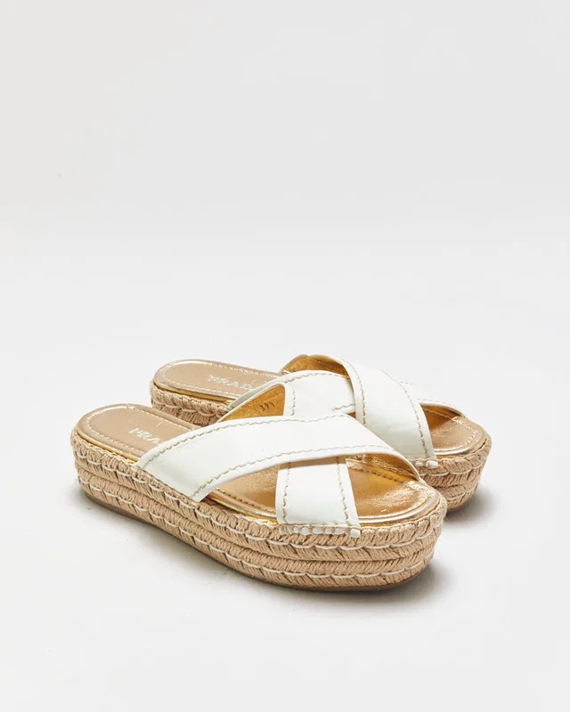 Prada Platform Espadrille Sandals - UK5.5 from Rokit Vintage