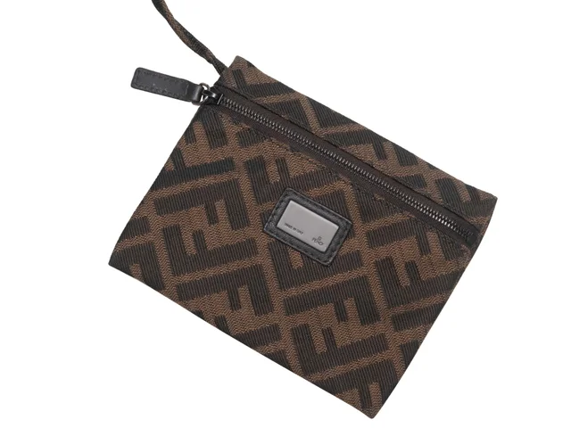 Brown Fendi Zucca & Patent Patchwork Boston Bag in Brown Patent leather from Designer Revival, photo 2 of 2