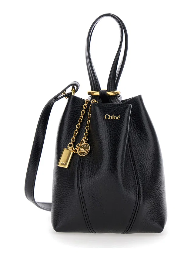 Chloé Shoulder Bag — Black Leather in Black Leather from HEWI