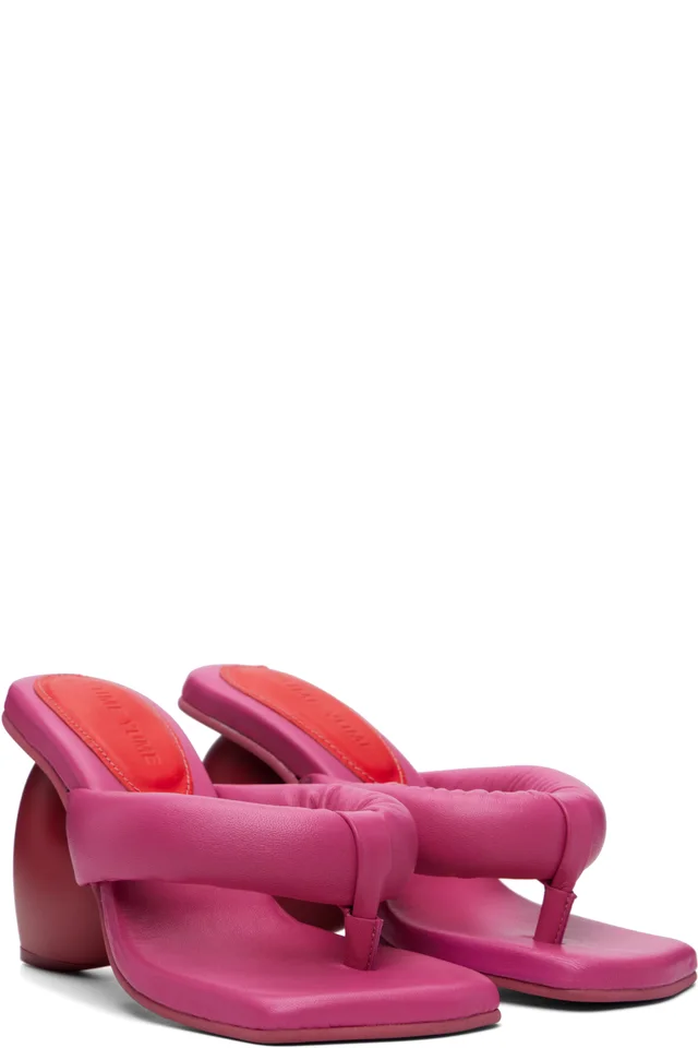 YUME YUME Pink Love Mule Sandals, photo 4 of 5 from SSENSE