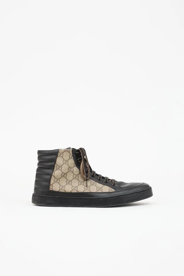 Gucci GG Supreme High Top Sneaker in Coated canvas from VSP Consignment