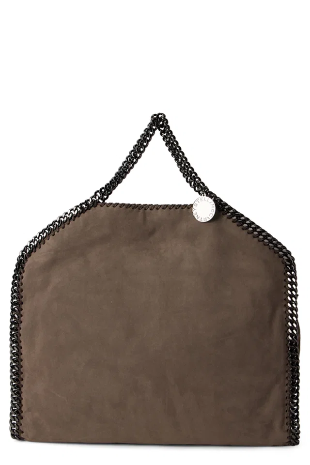 Stella McCartney Chain-Trimmed Tote Bag — Taupe Polyester in Taupe from HEWI