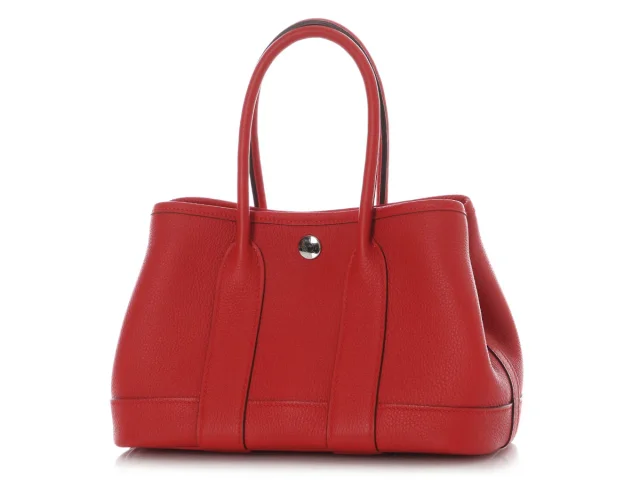Hermès Rouge Radieux Togo Garden Party Neo 23 in Red Togo leather from Ann's Fabulous Finds, photo 3 of 11